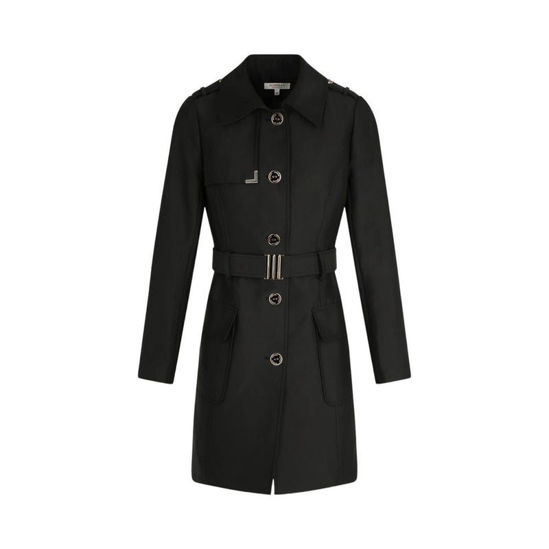 Morgan De Toi Black Polyester Jackets & Coat