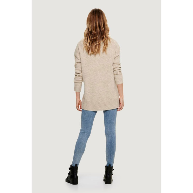 Only Beige Acrylic Sweater