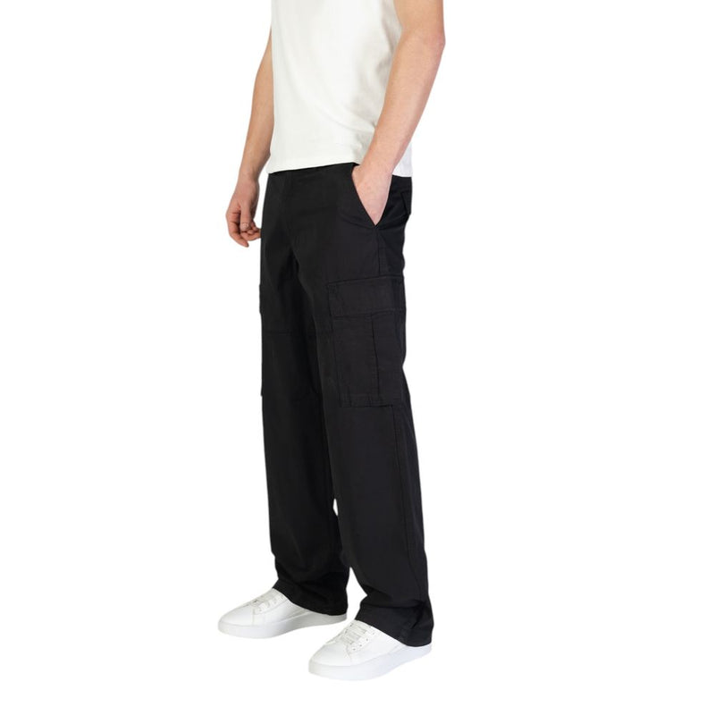 Jack Jones Black Cotton Jeans & Pant