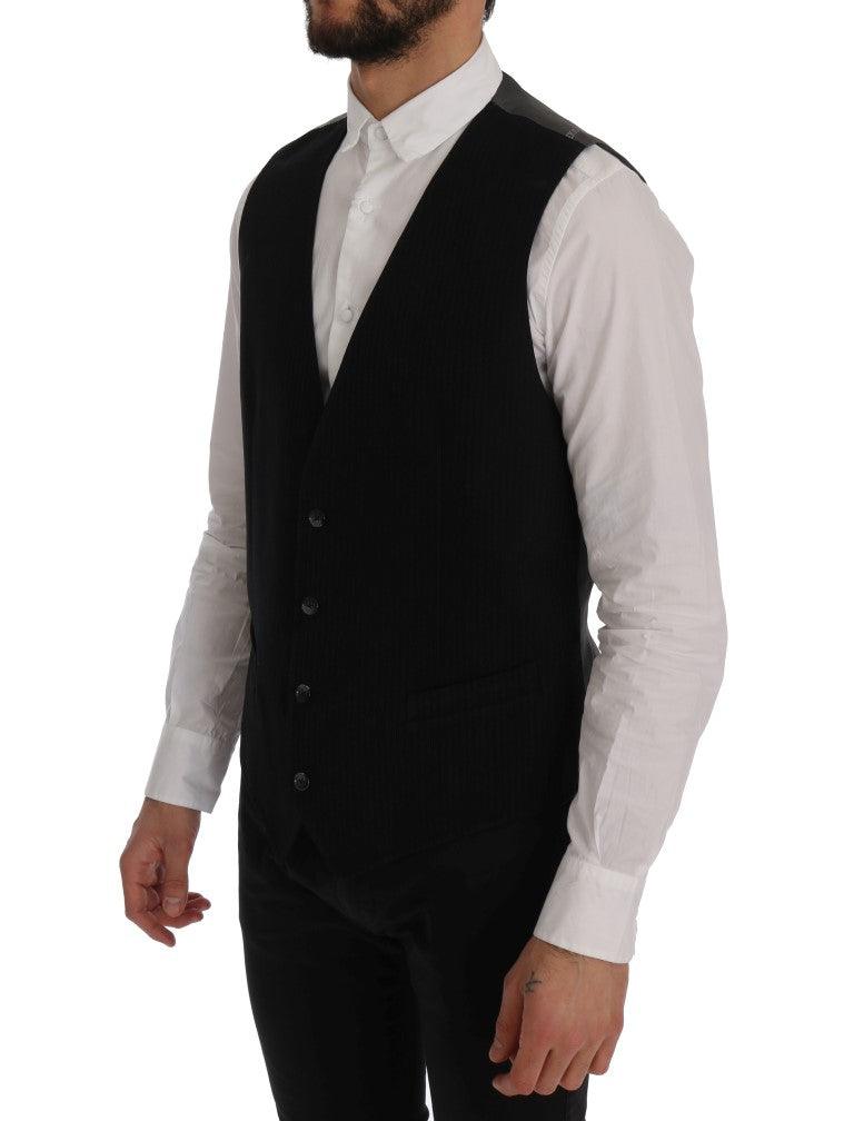 Dolce & Gabbana Elegant Striped Waistcoat Vest