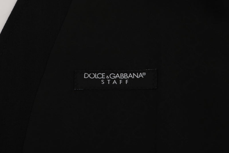 Dolce & Gabbana Elegant Striped Wool Blend Waistcoat Vest