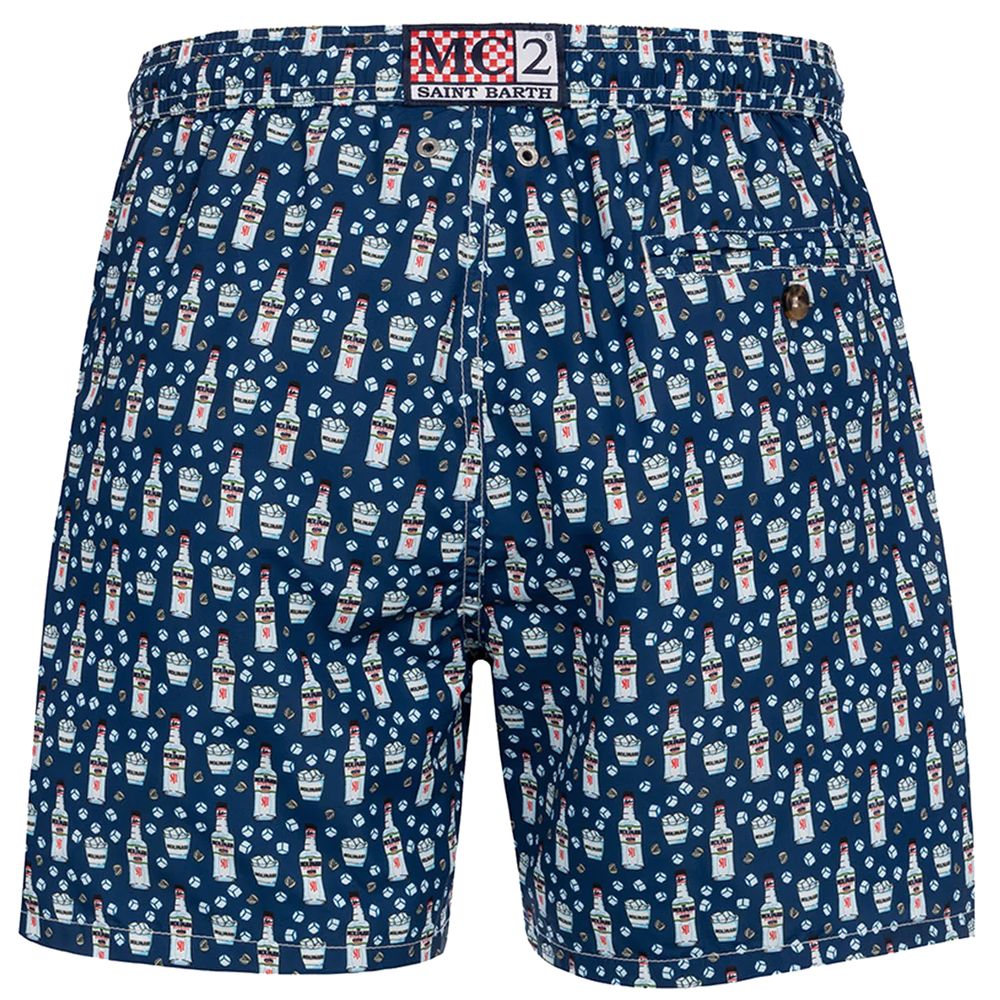 MC2 Saint Barth Blue Polyester Men's Swim Trunk