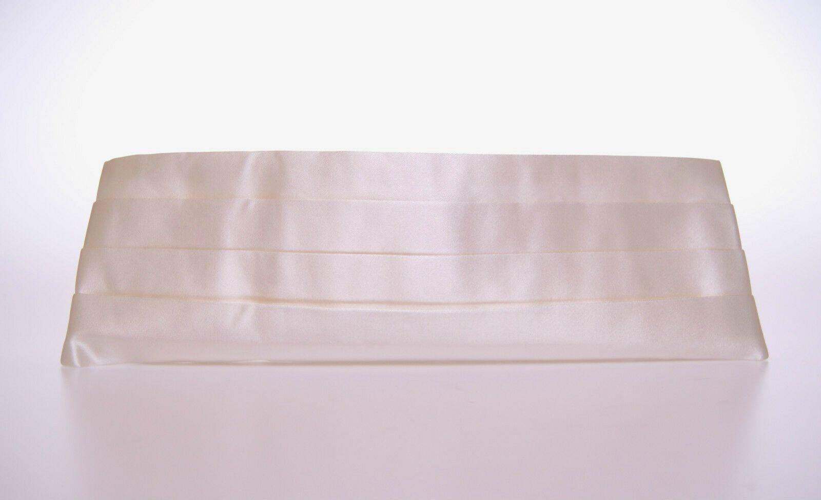 Elegant White Silk Cummerbund - Divitiae Glamour