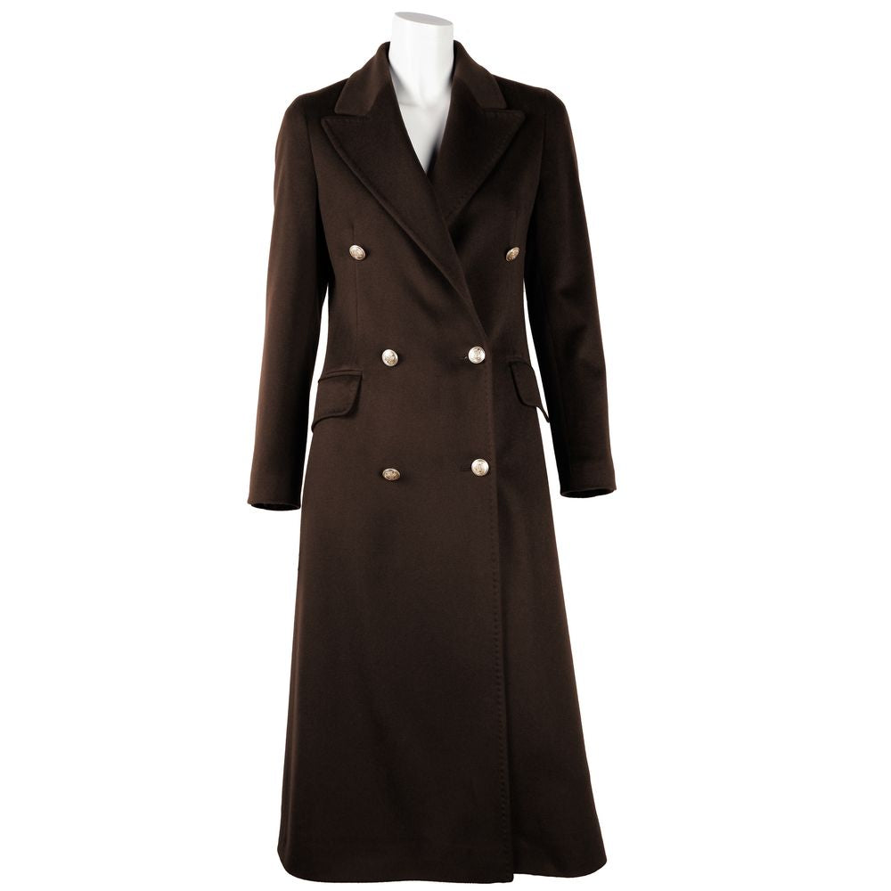 Made in Italy Blue Wool Women Coat