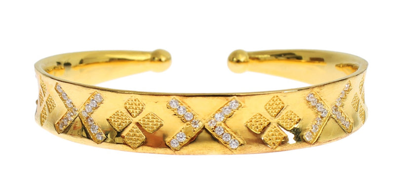 Nialaya Elegant Gold Plated Silver CZ Bracelet