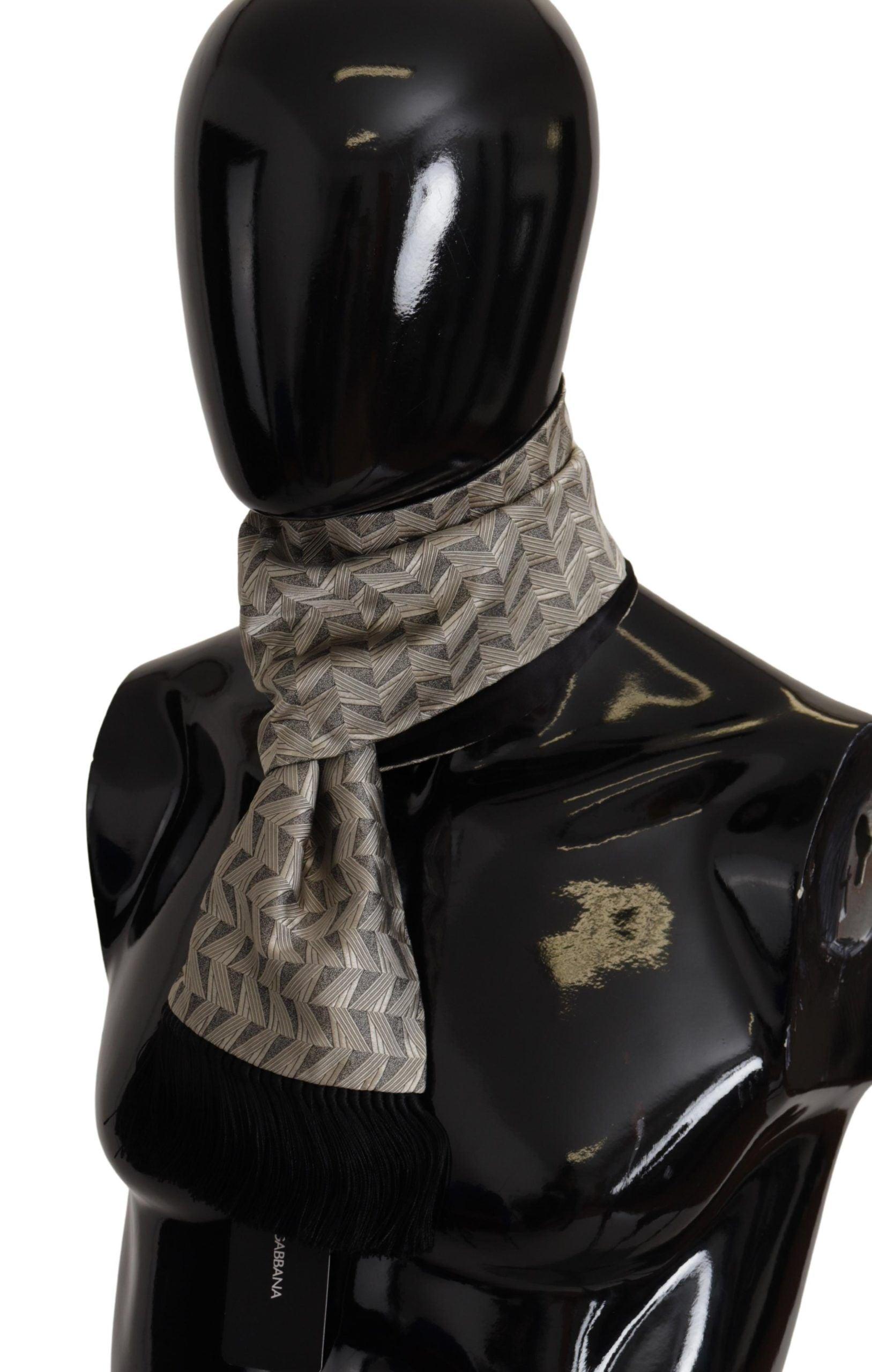 Elegant Silk Men's Scarf Wrap - Divitiae Glamour