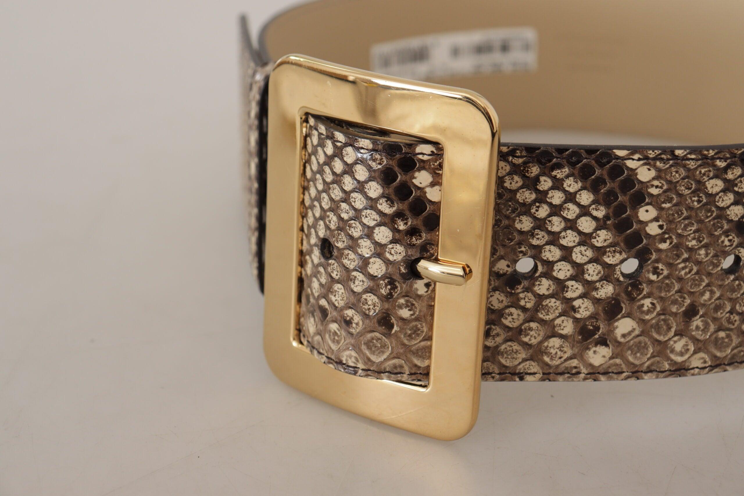 Elegant Leather Belt with Engraved Buckle - Divitiae Glamour