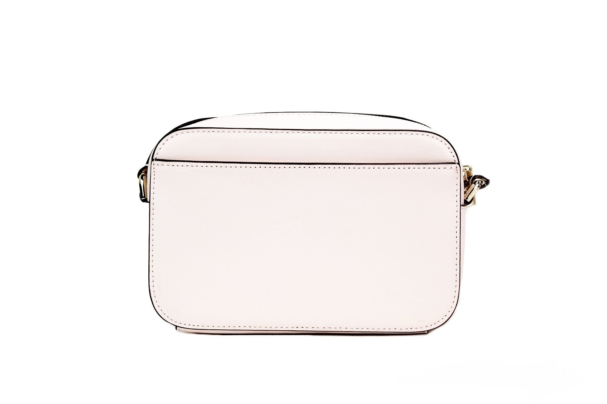 Staci Mini Light Rose Saffiano Leather Camera Bag Crossbody Handbag - Divitiae Glamour
