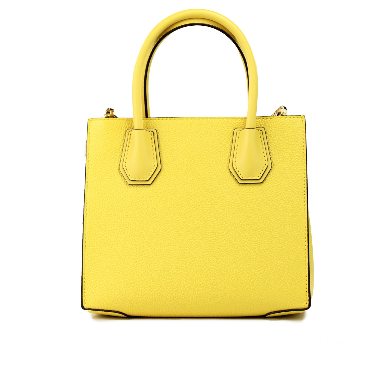 Mercer Medium Daffodil Pebble Leather Messenger Crossbody Bag Purse - Divitiae Glamour