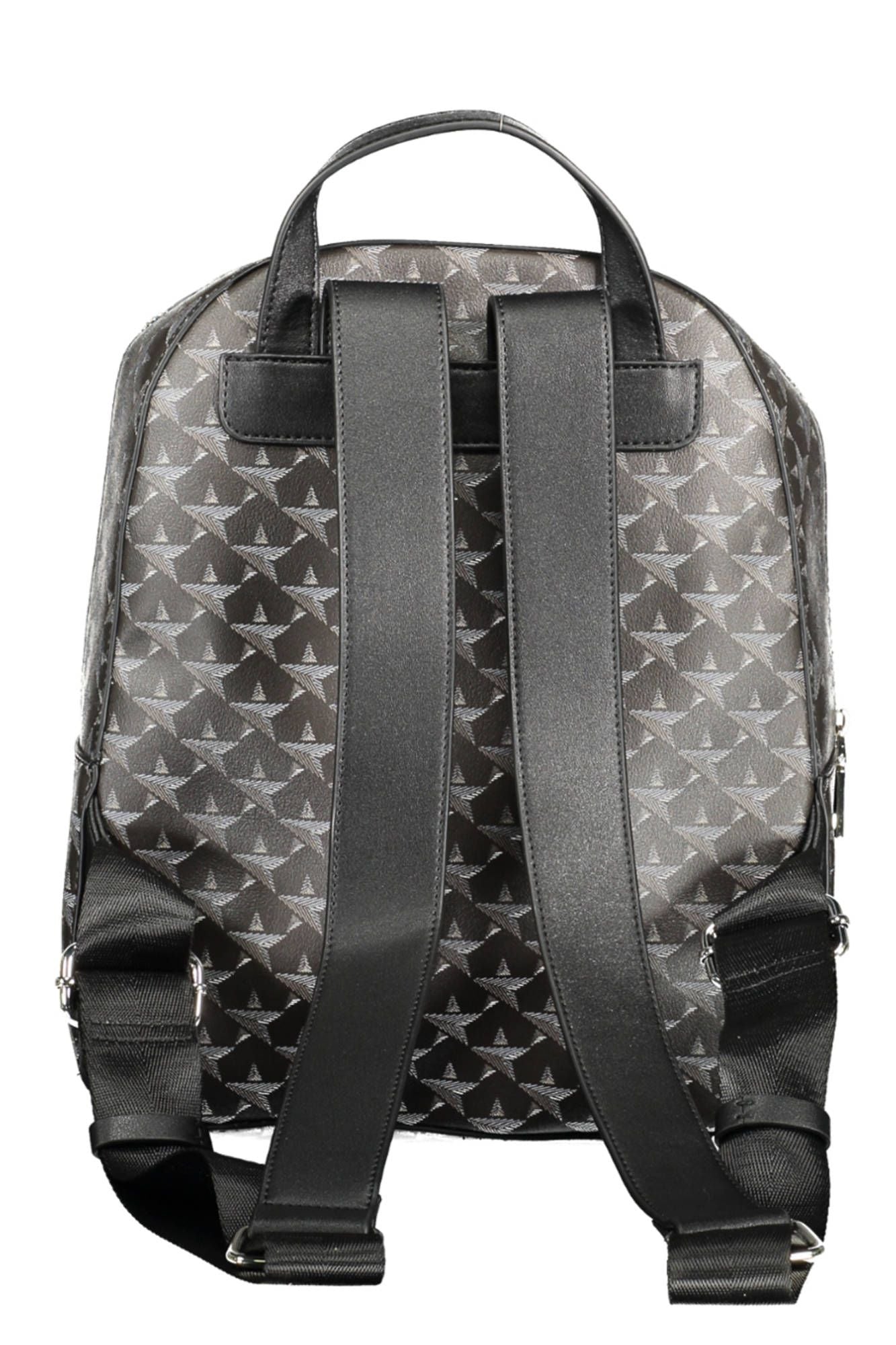 Sleek Black Contrast Detail Backpack - Divitiae Glamour