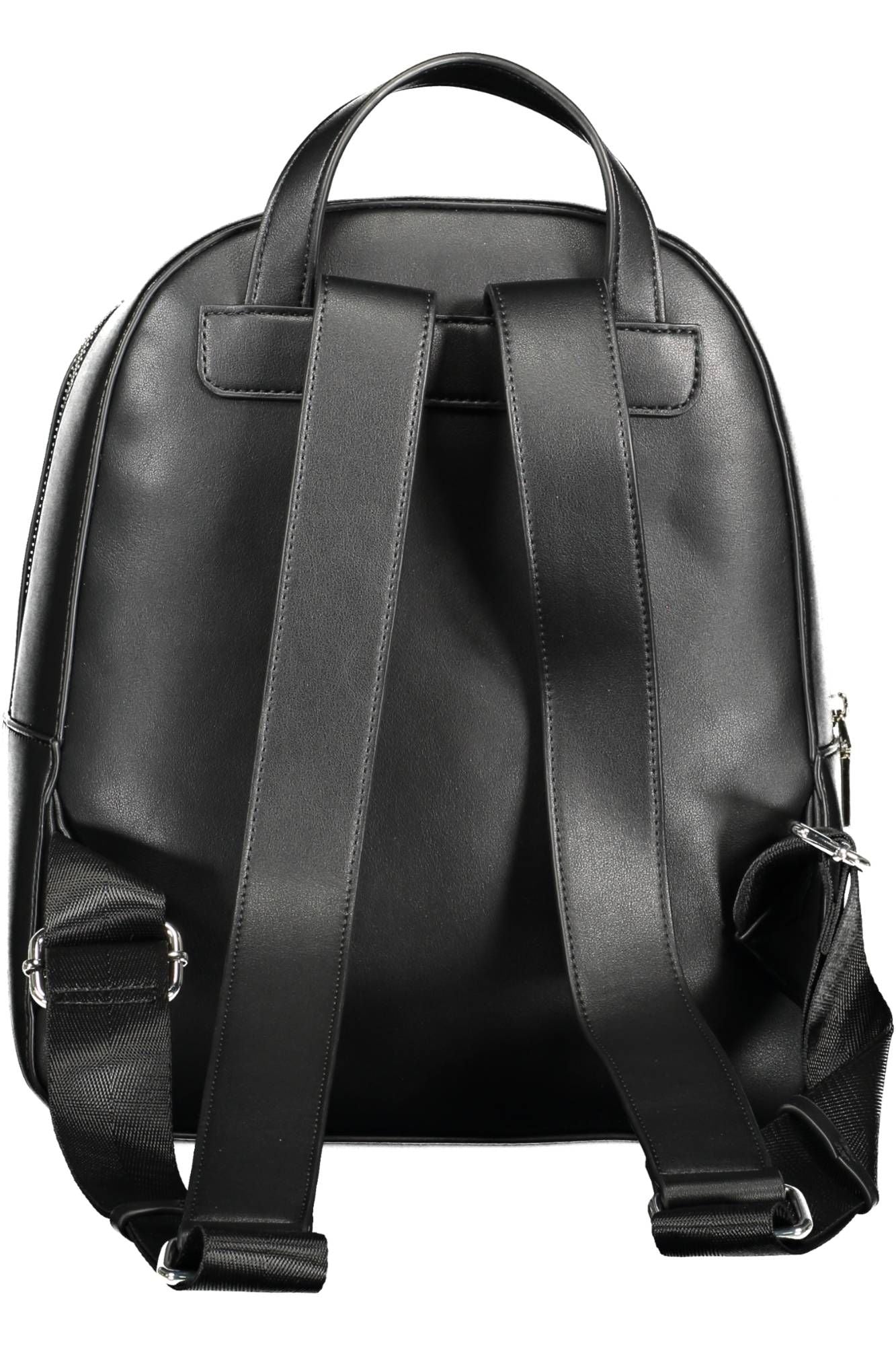 Elegant Black Backpack with Contrasting Details - Divitiae Glamour