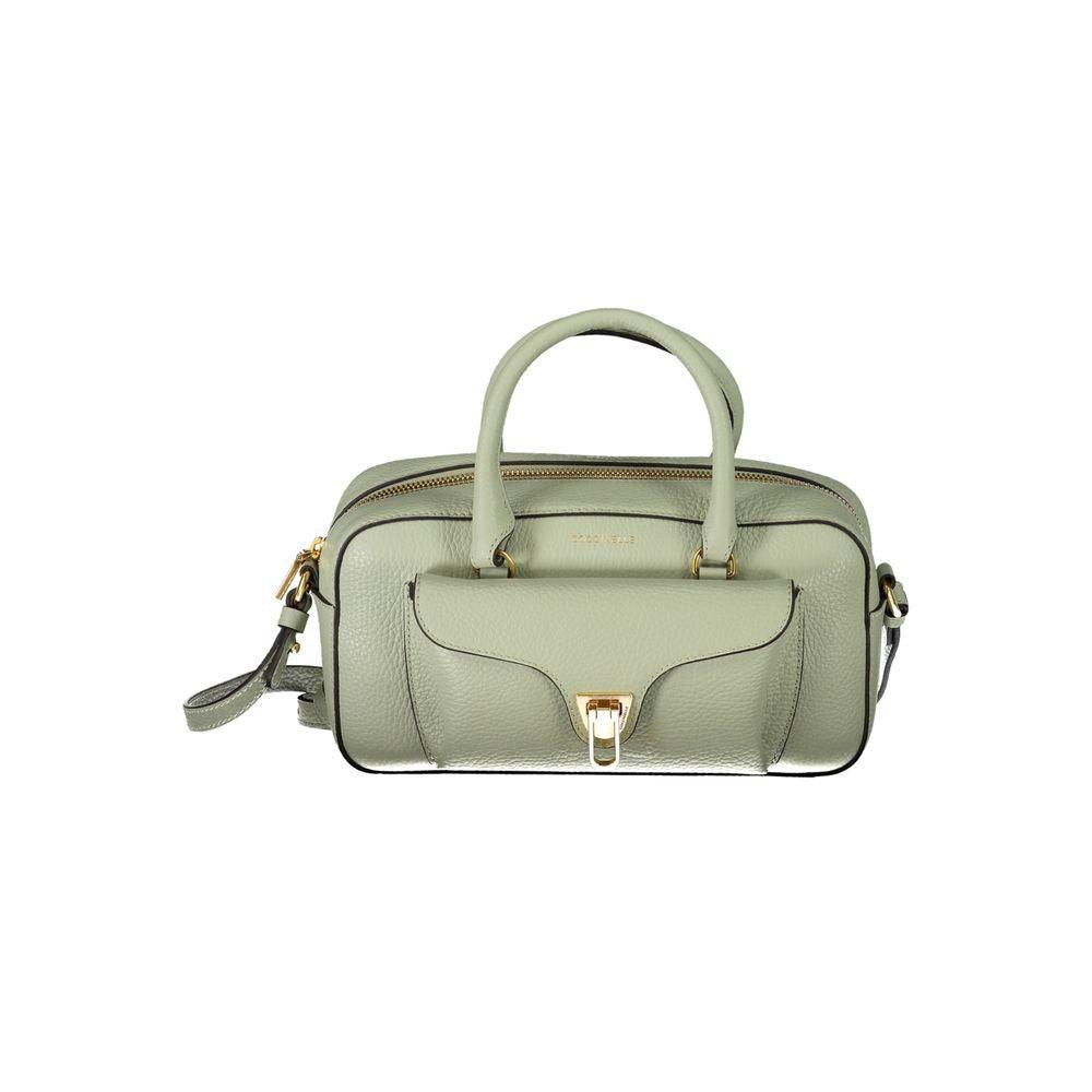 Green Leather Handbag - Divitiae Glamour