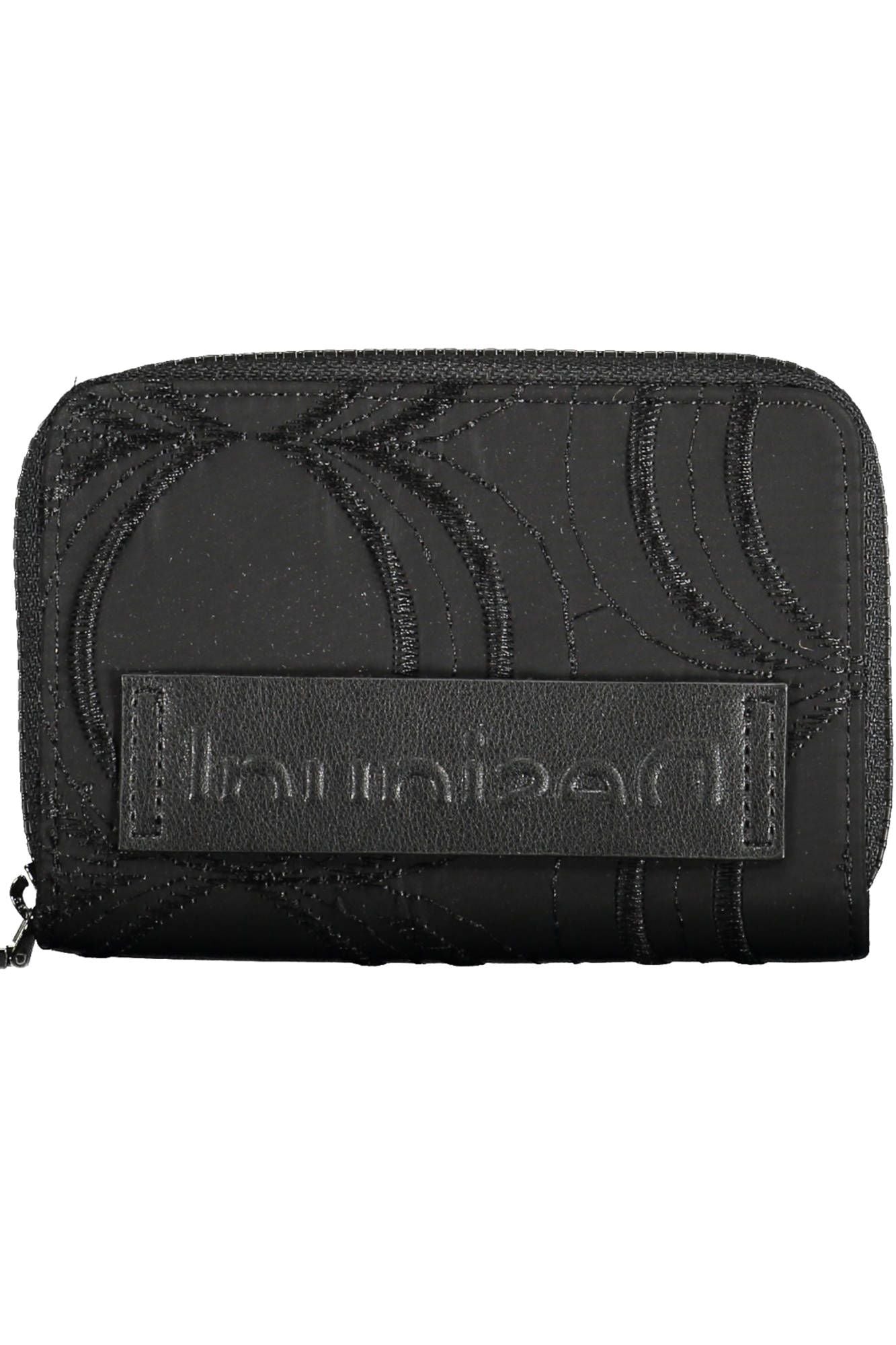 Chic Multifunctional Black Zip Wallet