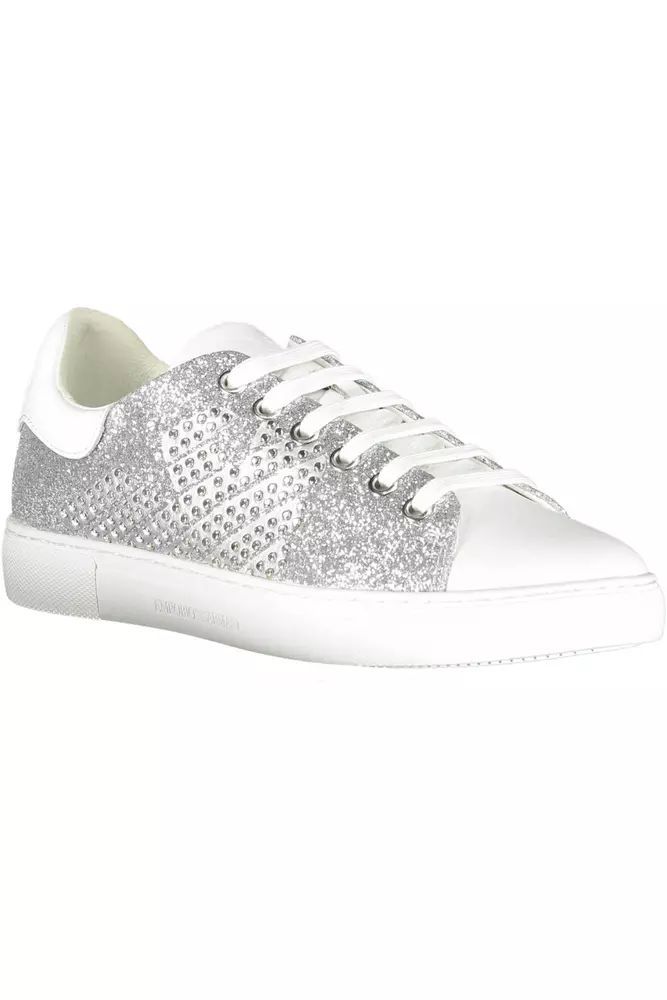 Silver Lure Sports Sneakers with Contrasting Details - Divitiae Glamour