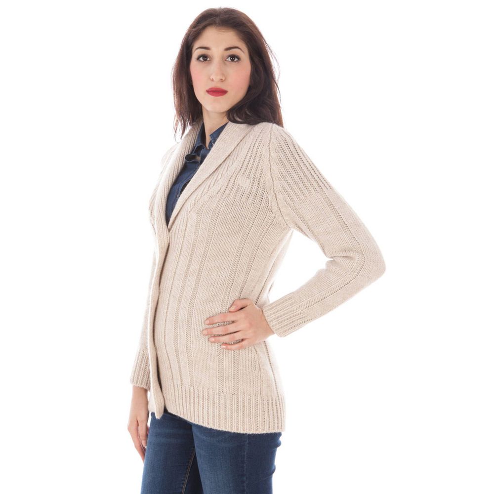 Beige Wool Sweater - Divitiae Glamour