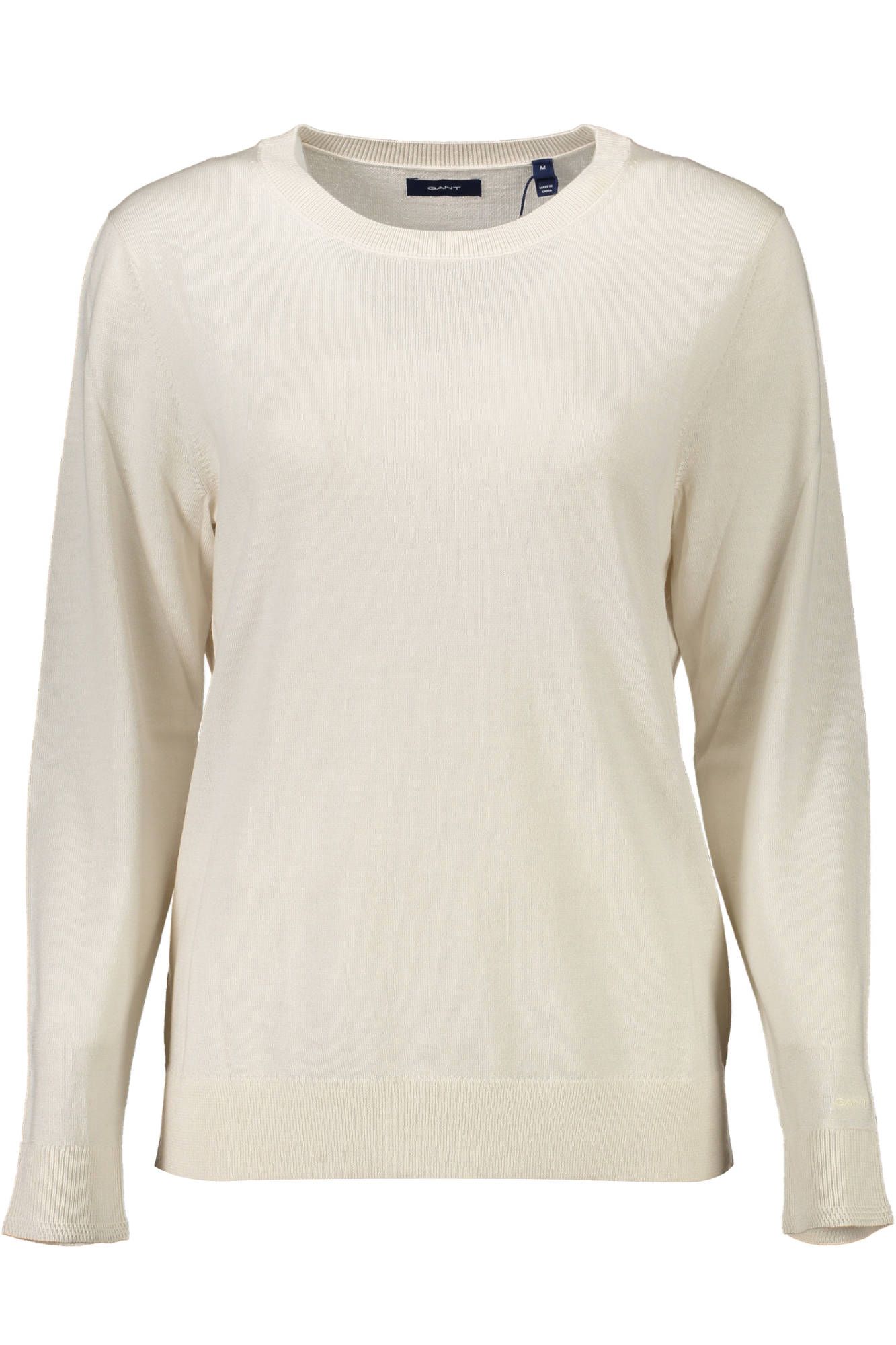 Elegant Beige Wool Sweater with Classic Logo - Divitiae Glamour