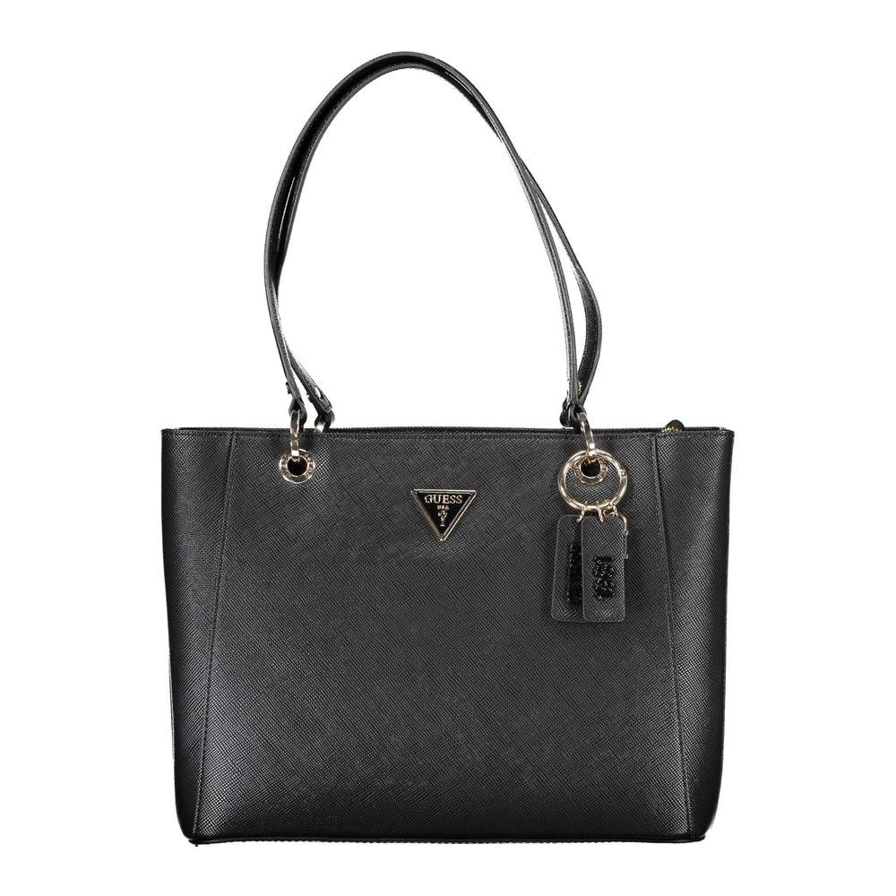 Black Polyethylene Handbag - Divitiae Glamour