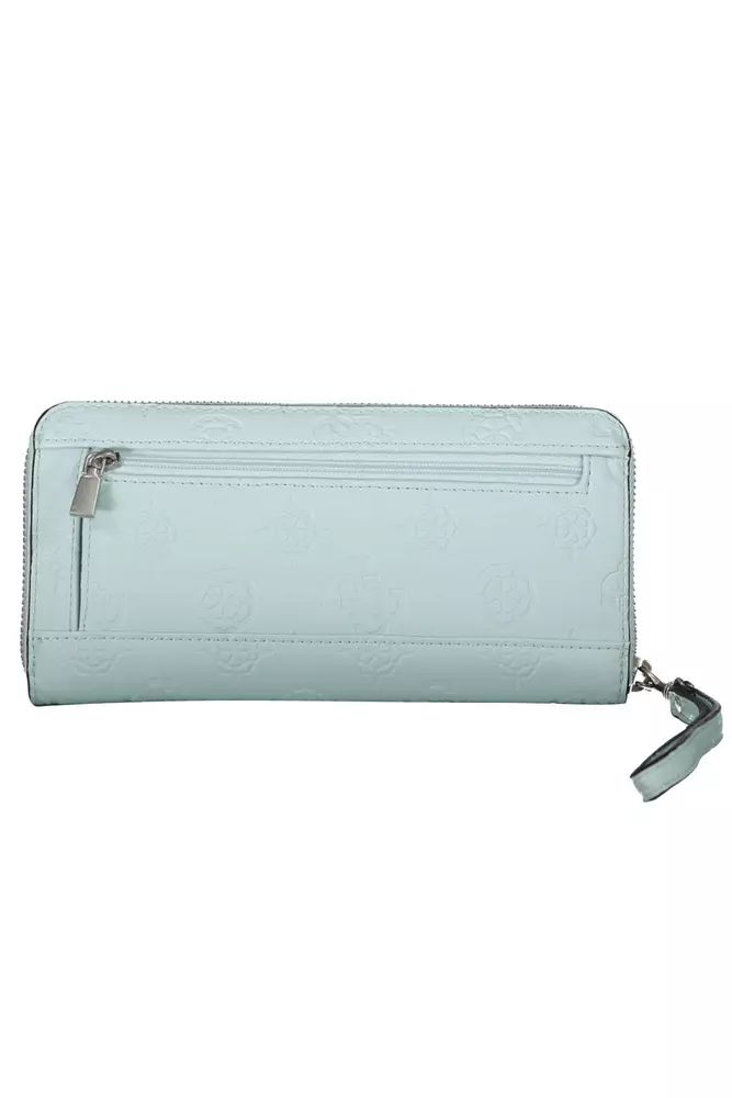 Chic Light Blue Multi-Compartment Wallet