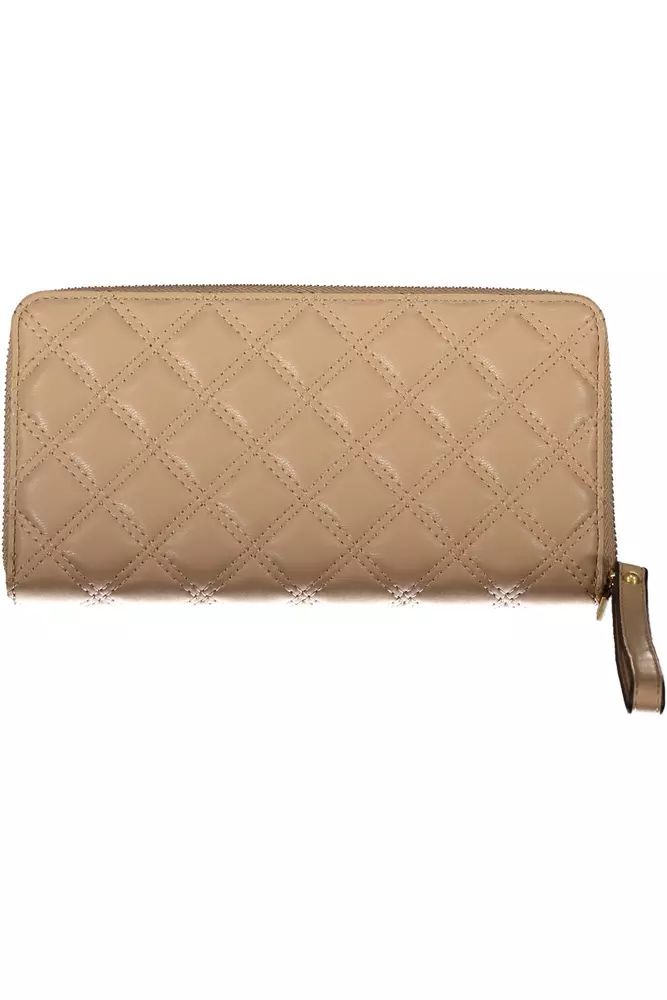 Chic Beige Multi-Compartment Wallet