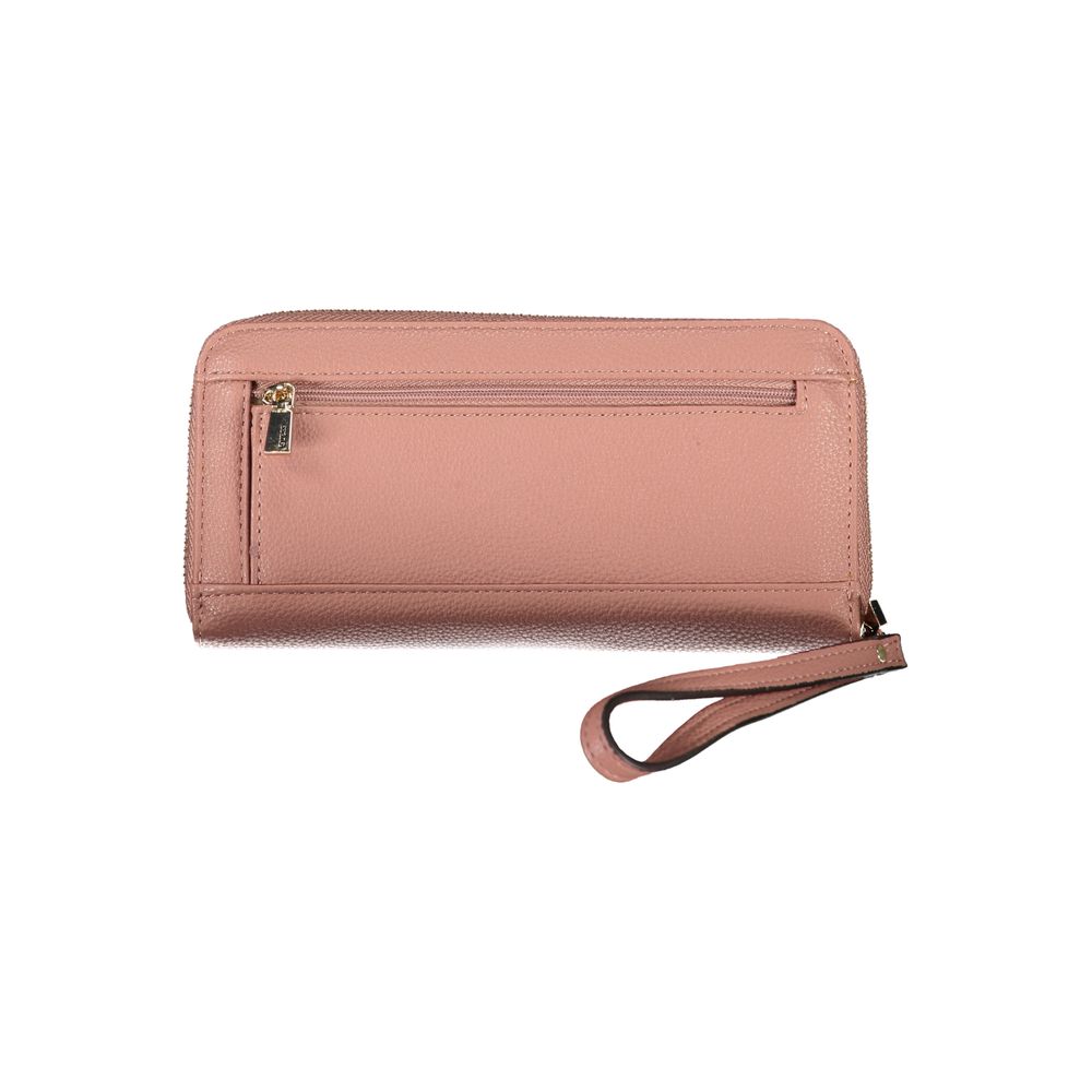 Elegant Pink Polyethylene Wallet with Logo