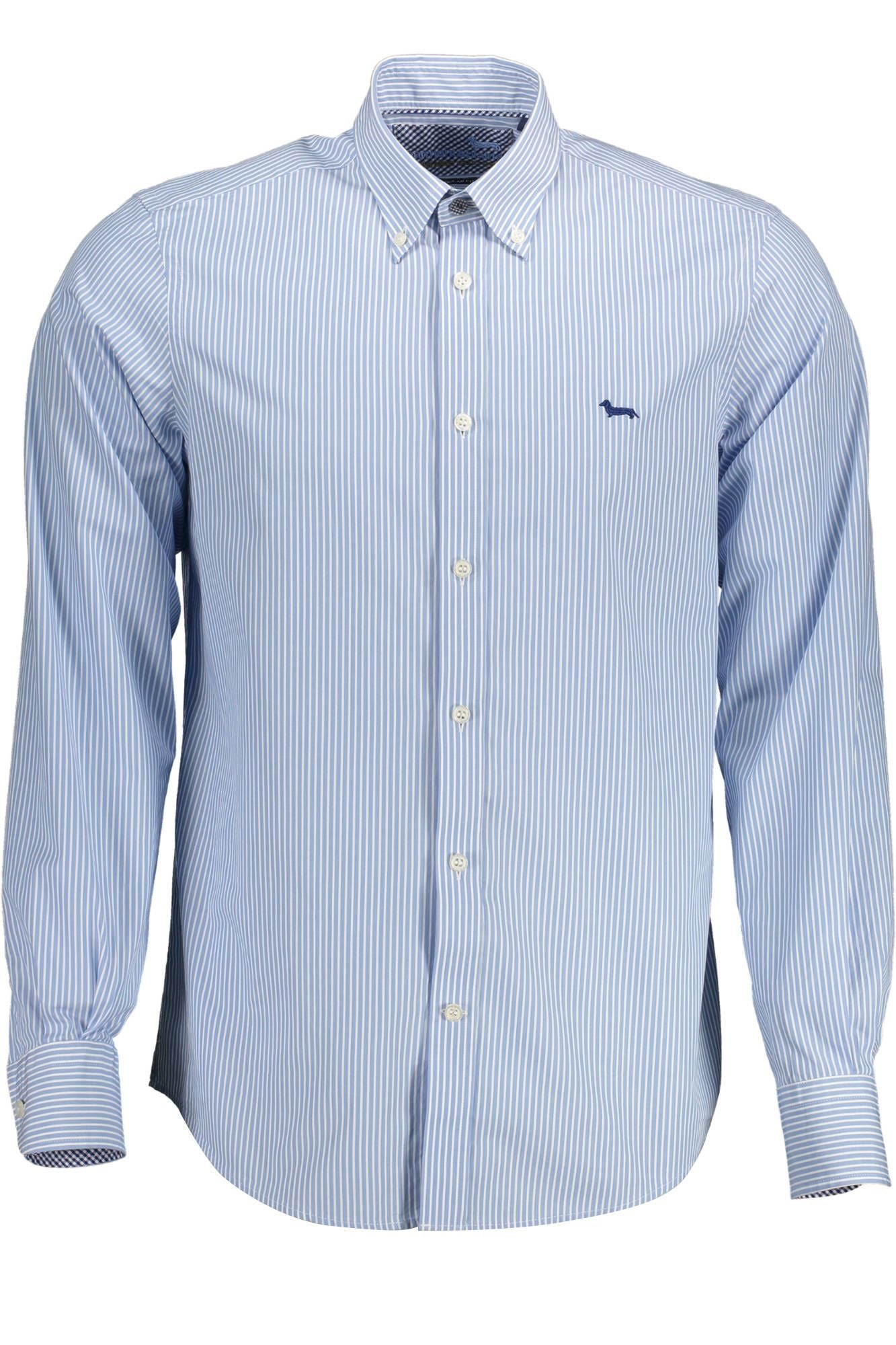 Elegant Light Blue Organic Cotton Men's Shirt