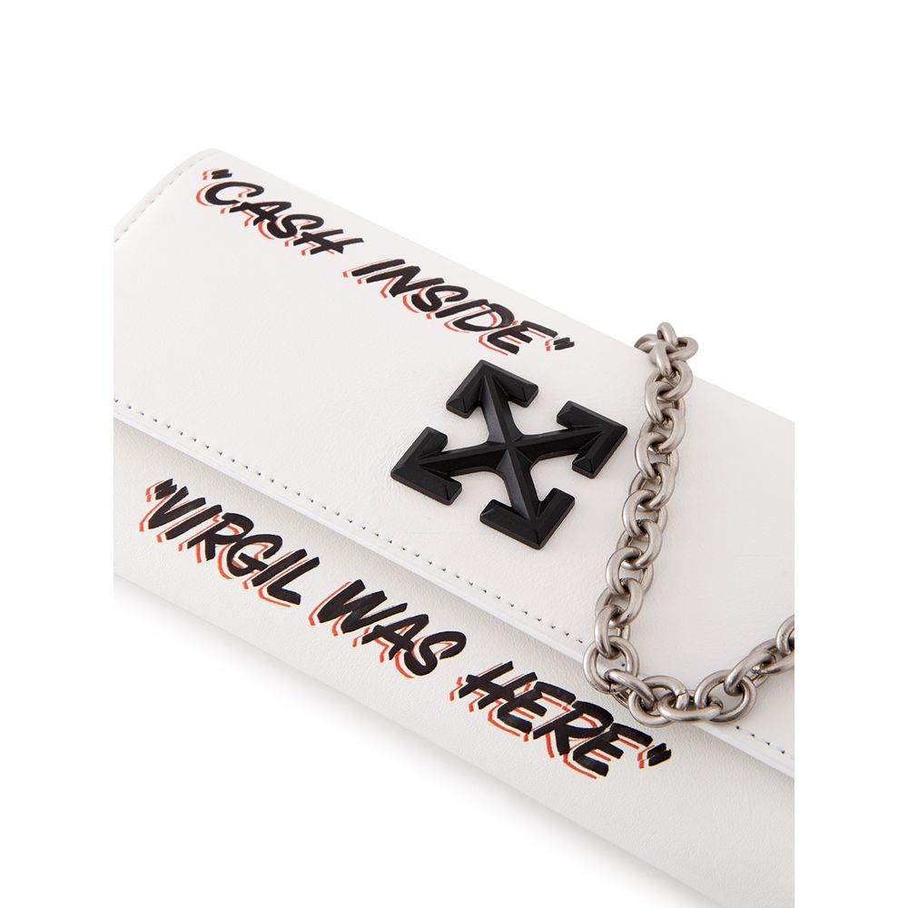 Sleek White Leather Wallet for the Style-Savvy
