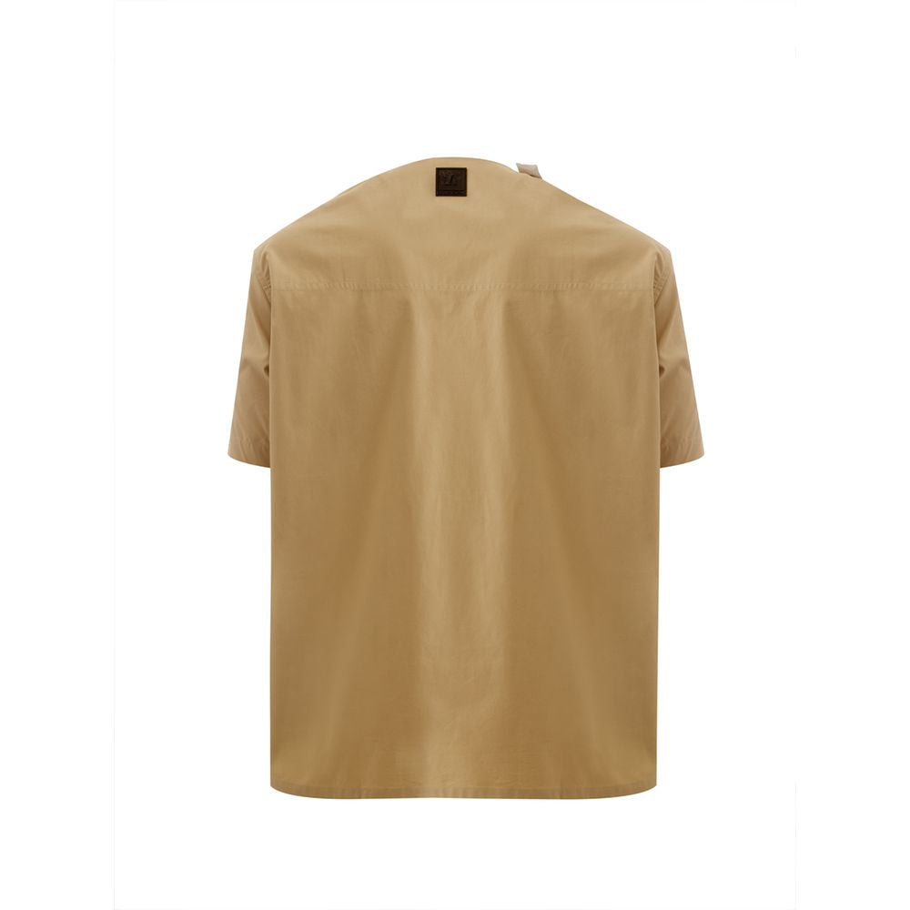 Elegant Cotton Brown Shirt for Men