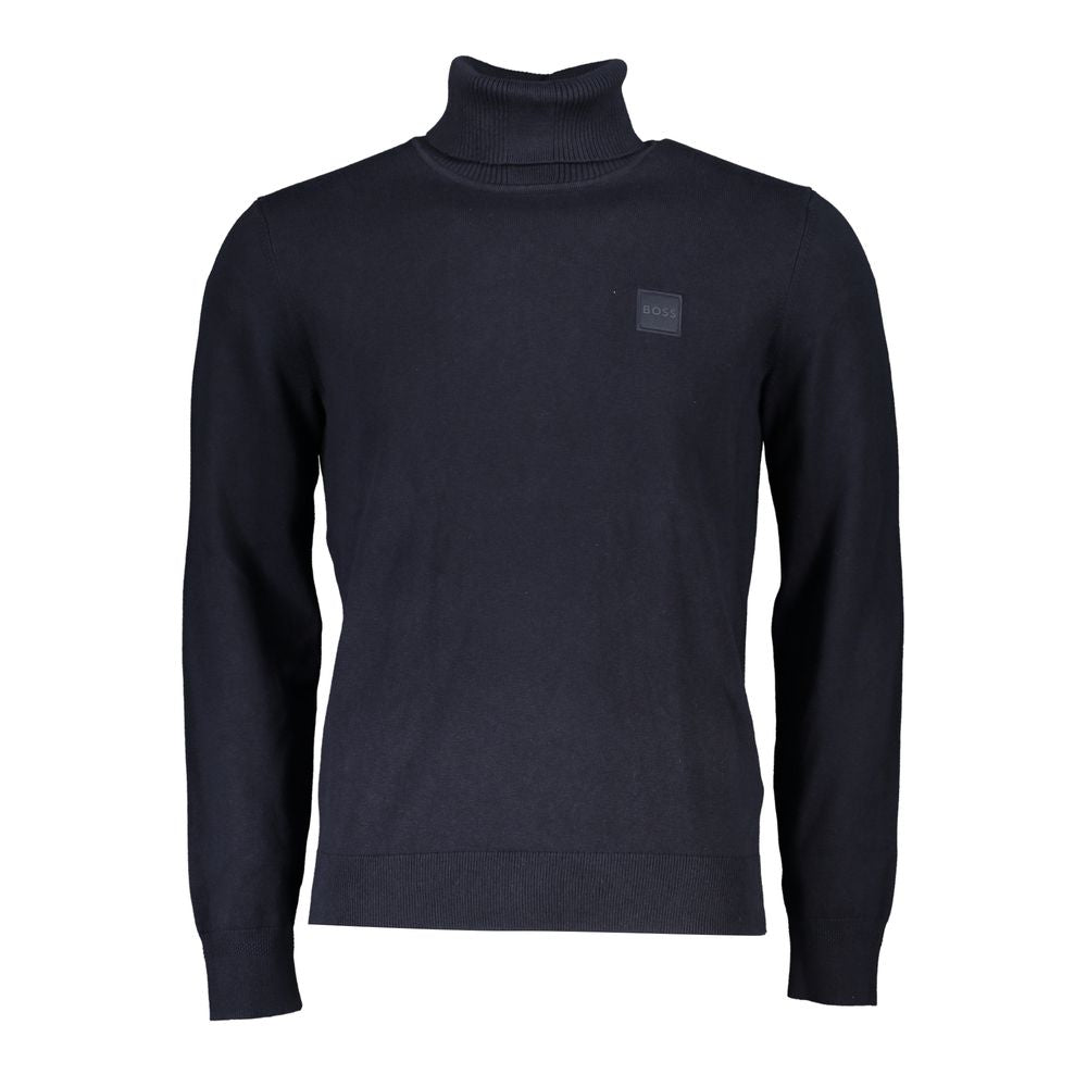 Elegant Turtleneck Cotton-Cashmere Sweater