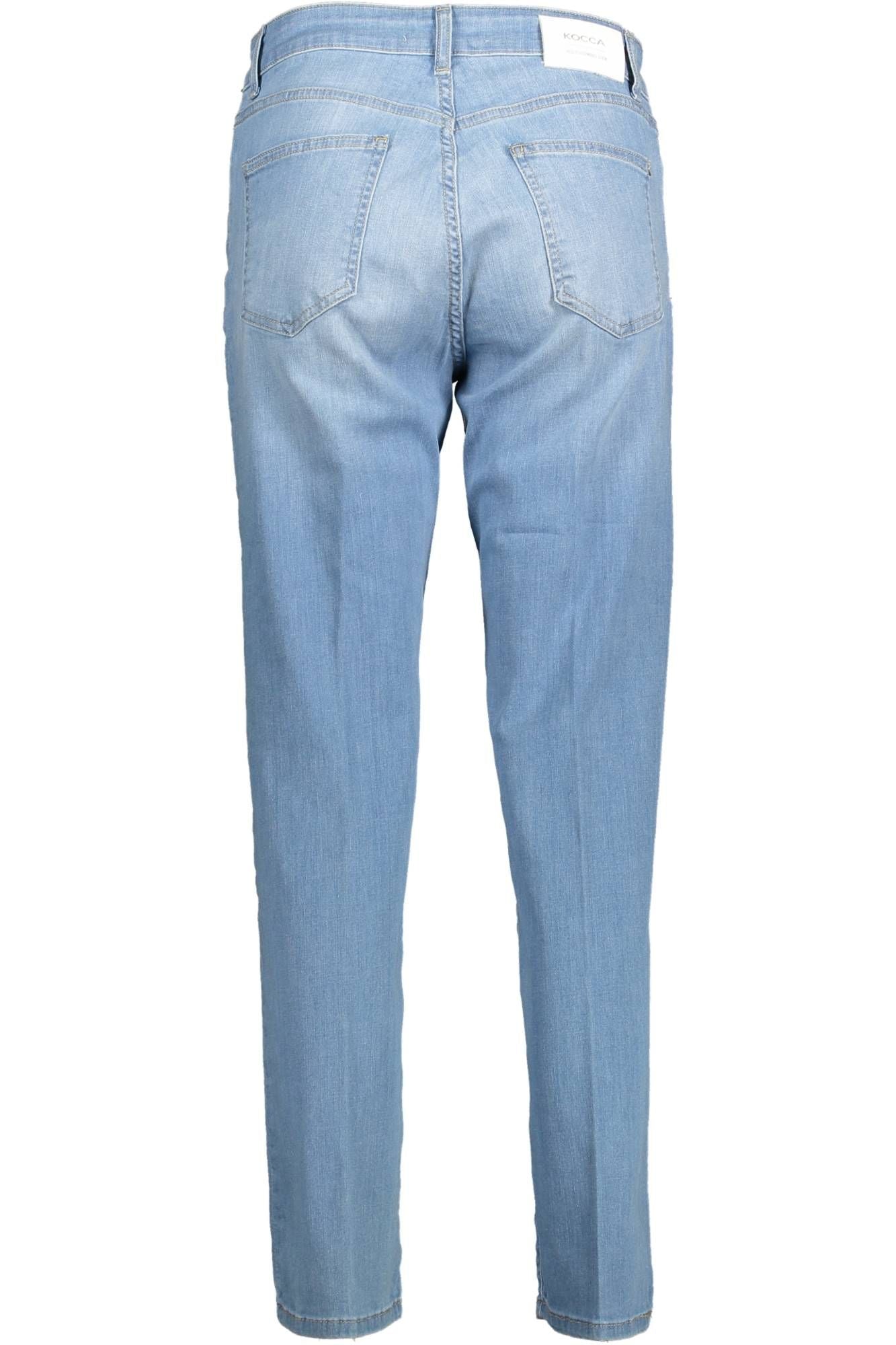 Elegant Light Blue Slim-Fit Jeans