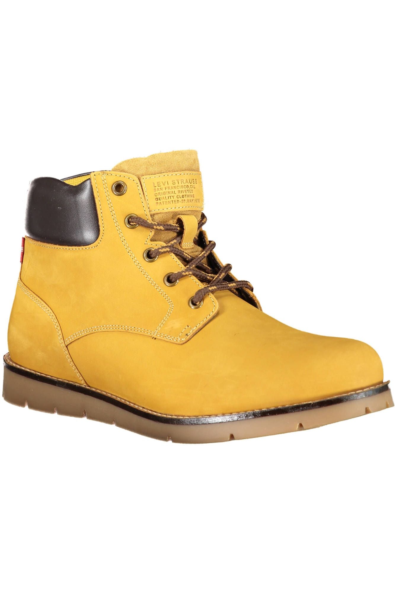 Sunset Yellow Ankle Boots with Lace-Up Detail - Divitiae Glamour