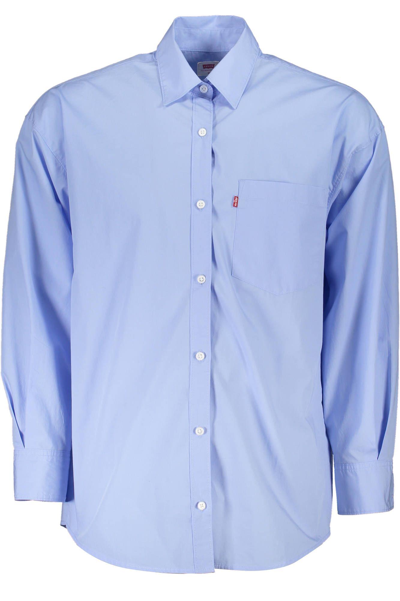 Elegant Light Blue Long-Sleeved Shirt - Divitiae Glamour