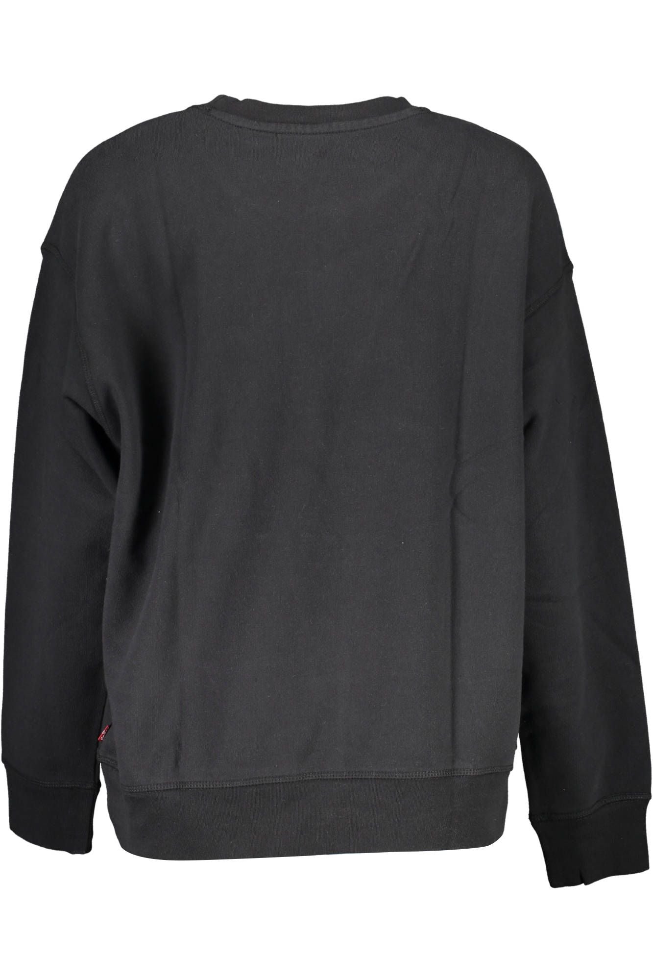 Chic Black Cotton Logo Sweatshirt - Divitiae Glamour