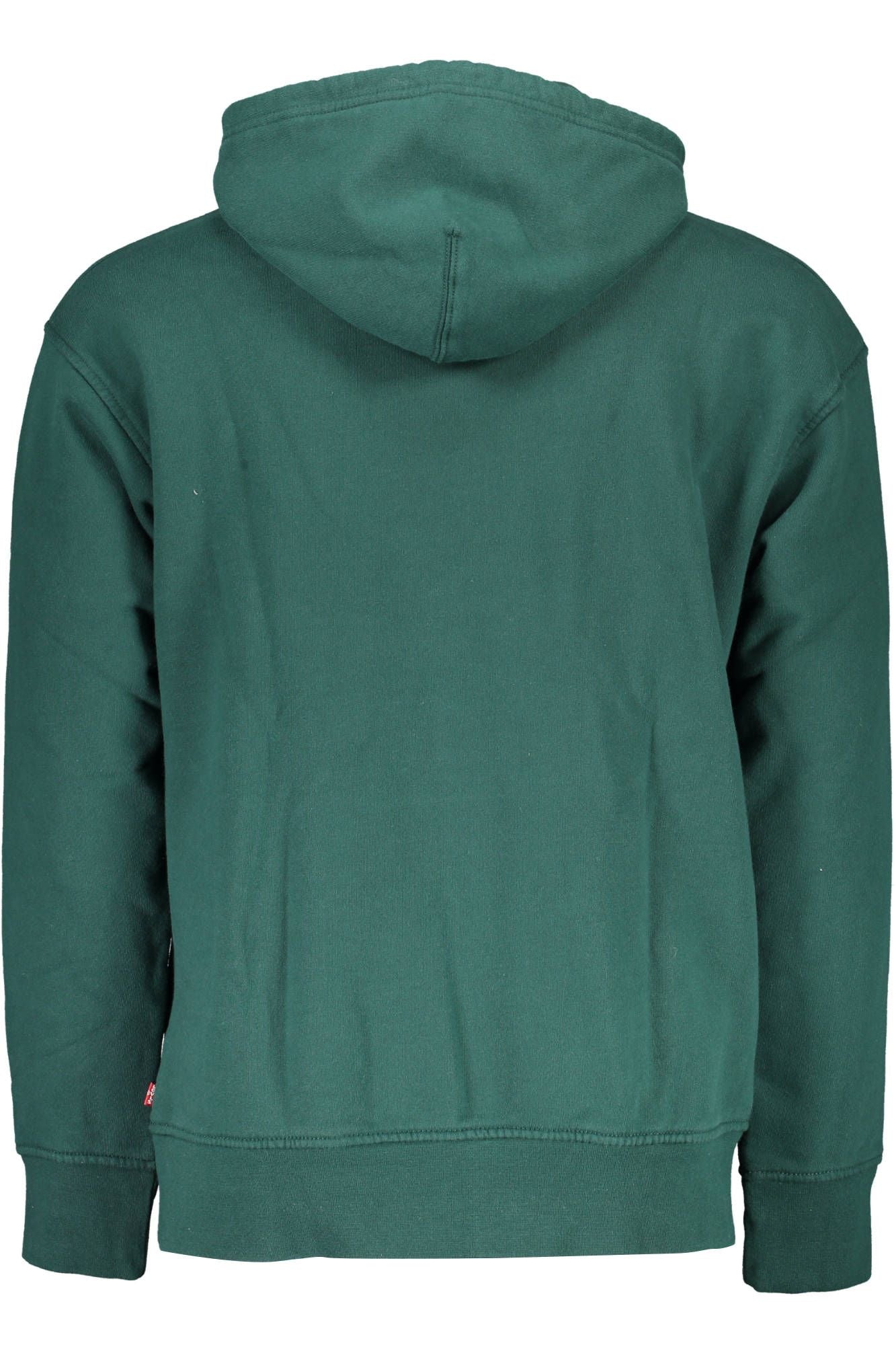 Chic Green Hooded Cotton Sweatshirt - Divitiae Glamour