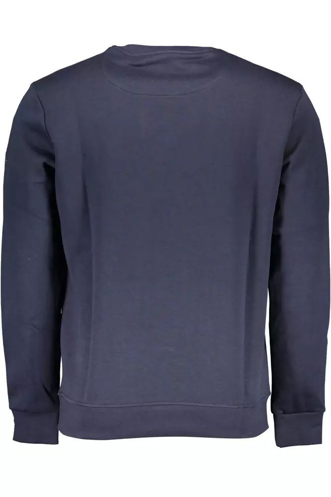 Blue Long-Sleeved Printed Sweatshirt