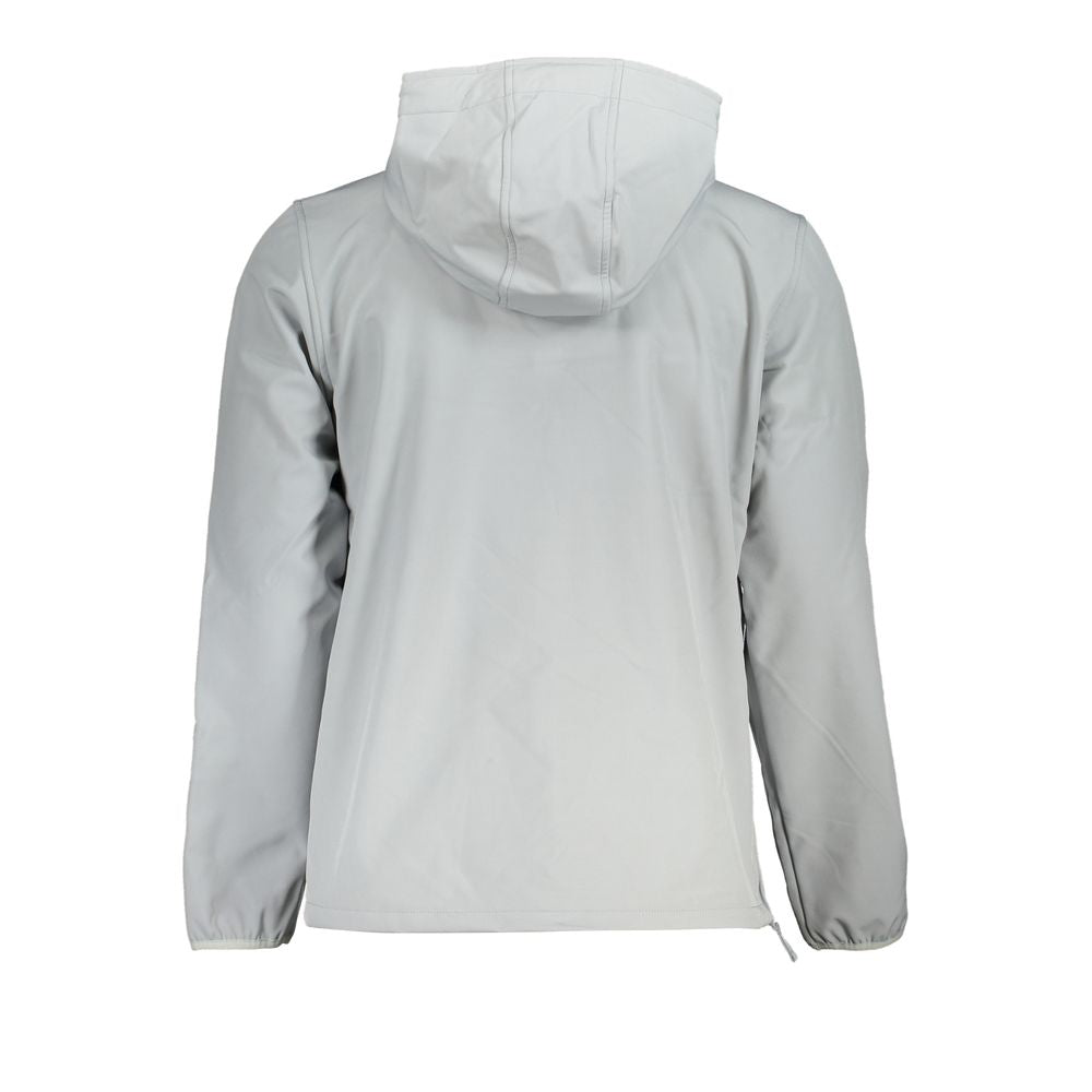 Gray Soft Shell Hooded Jacket