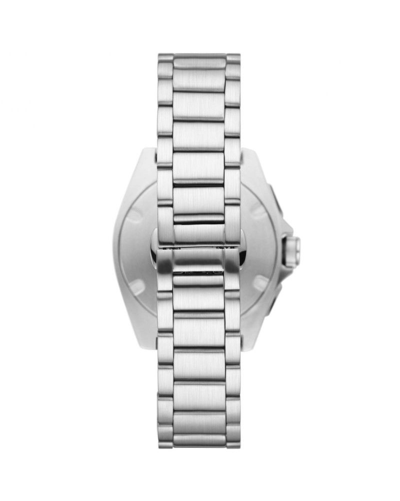 Sleek Silver Chronograph Timepiece