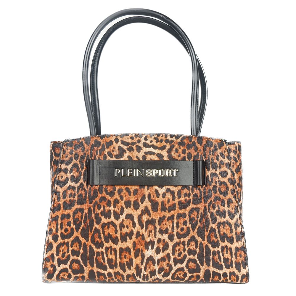 Leopard Print Shopper with Logo Accent - Divitiae Glamour