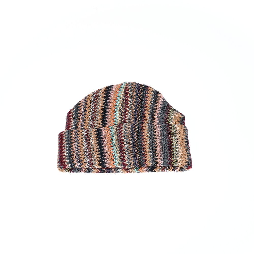Geometric Fantasy Chic Multicolor Wool Hat - Divitiae Glamour