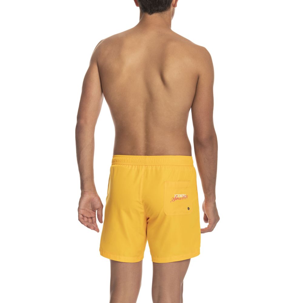 Yellow Polyester Swimwear - Divitiae Glamour