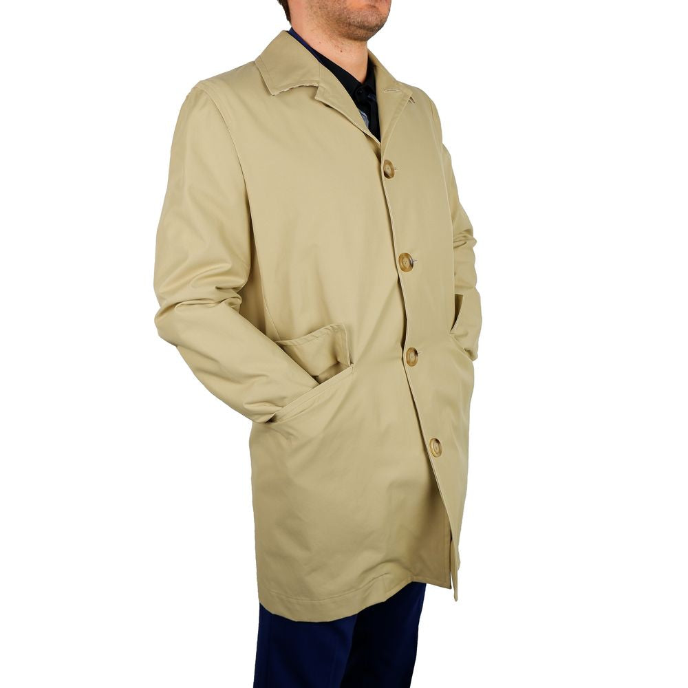 Classic Beige Trench Coat - Timeless Elegance - Divitiae Glamour
