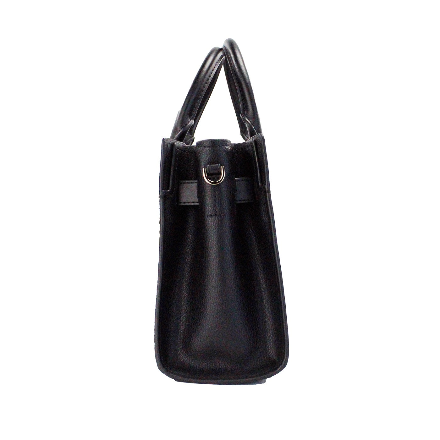 Hamilton Small Black Haircalf Leather Satchel Crossbody Bag - Divitiae Glamour