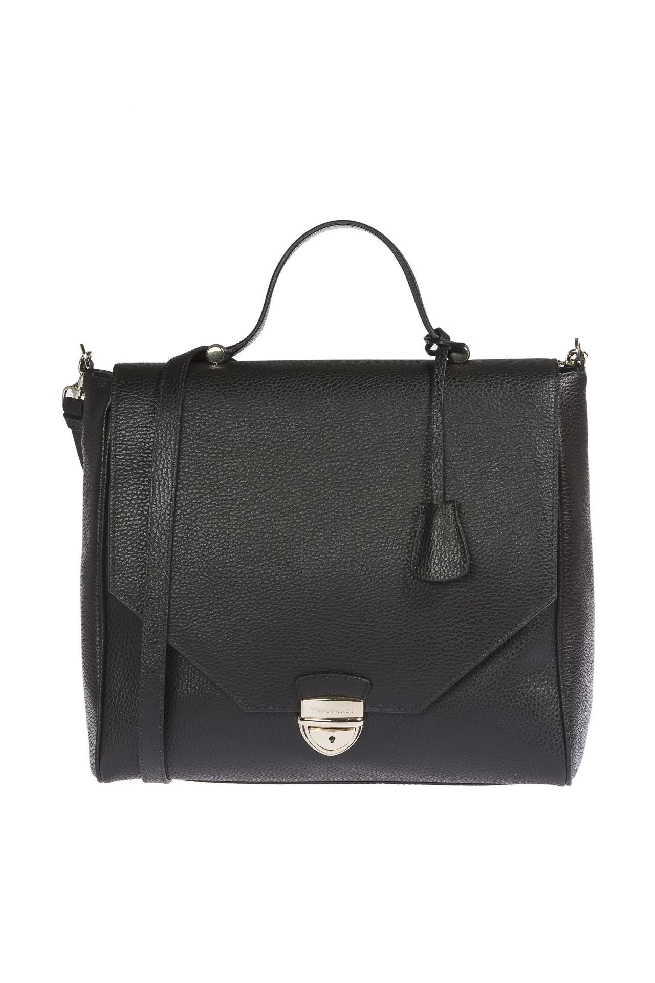 Elegant Embossed Leather Handbag - Divitiae Glamour