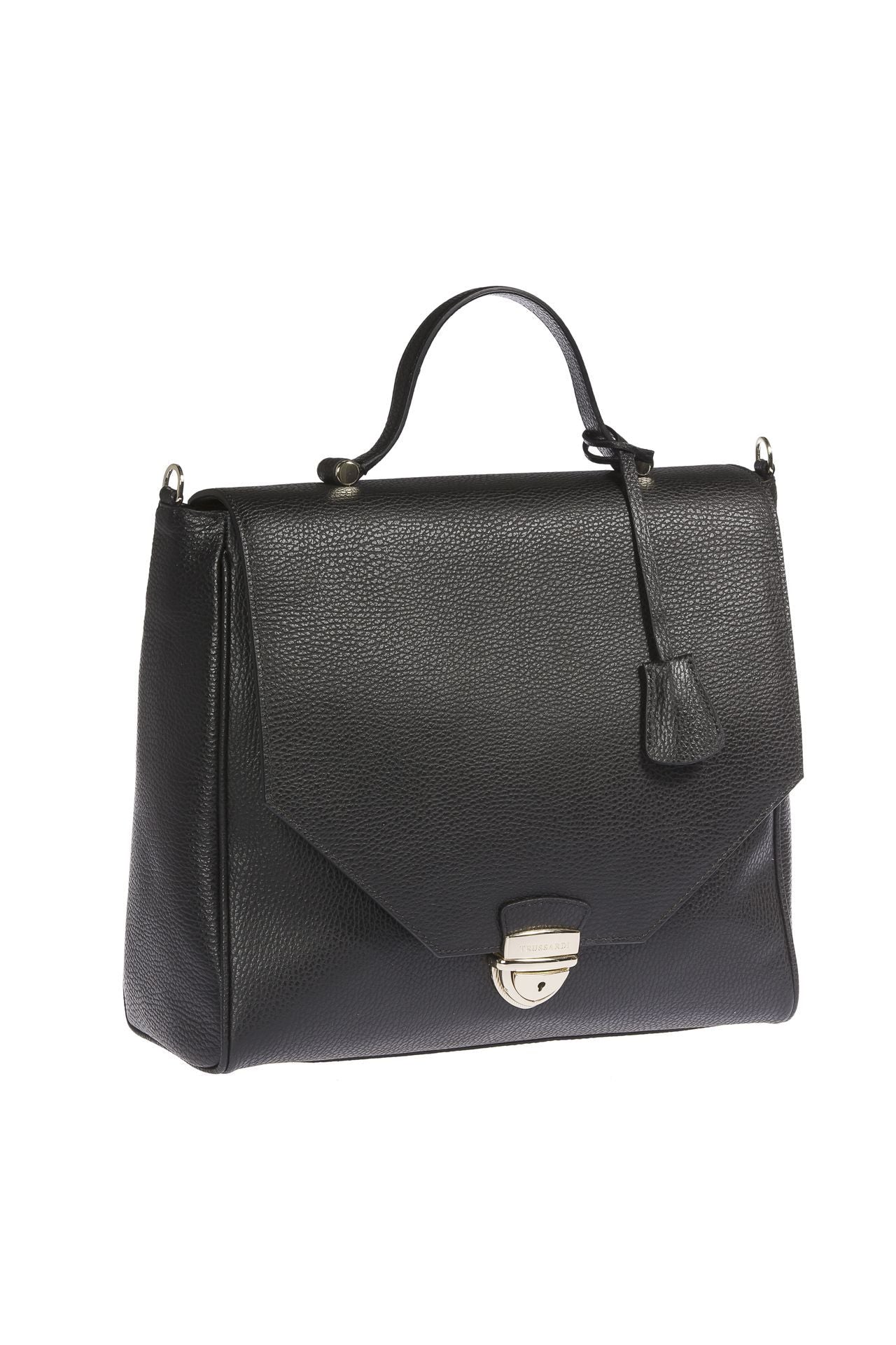 Elegant Embossed Leather Handbag - Divitiae Glamour
