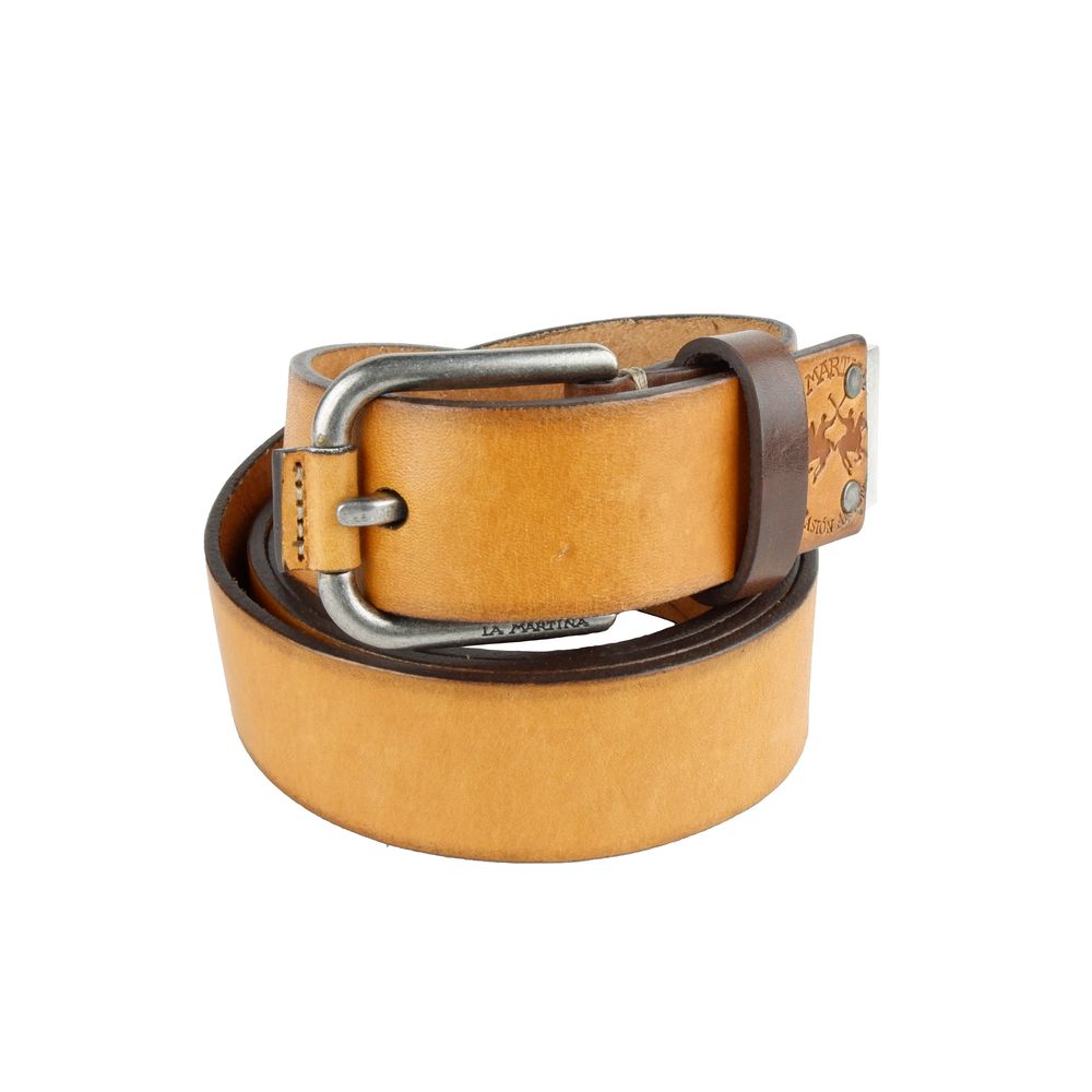 Chic Unisex Leather Belt in Vibrant Yellow - Divitiae Glamour