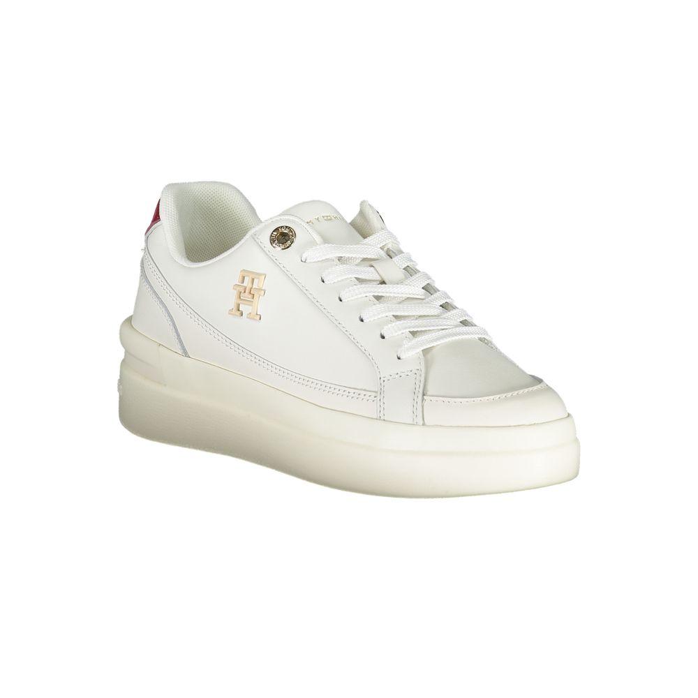 Tommy Hilfiger White Polyester Sneaker - Divitiae Glamour