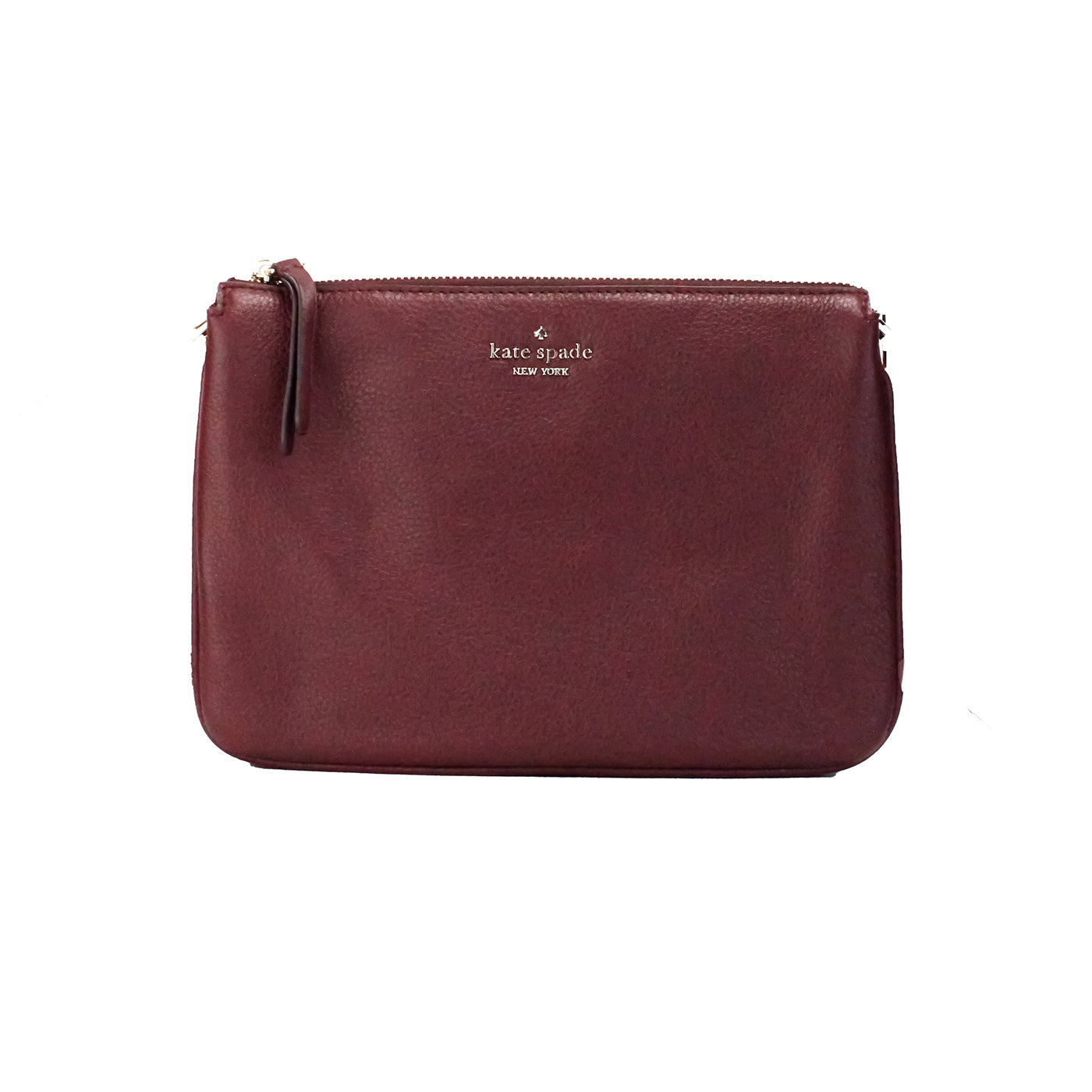 Jackson Cherrywood Leather Triple Gusset Crossbody Handbag Purse - Divitiae Glamour