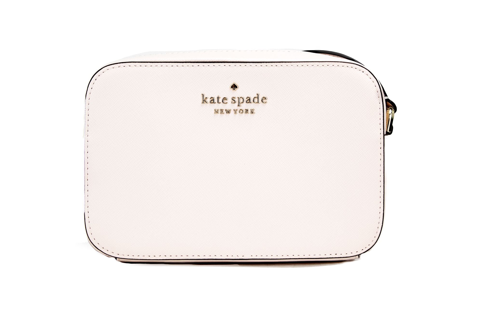 Staci Mini Light Rose Saffiano Leather Camera Bag Crossbody Handbag - Divitiae Glamour