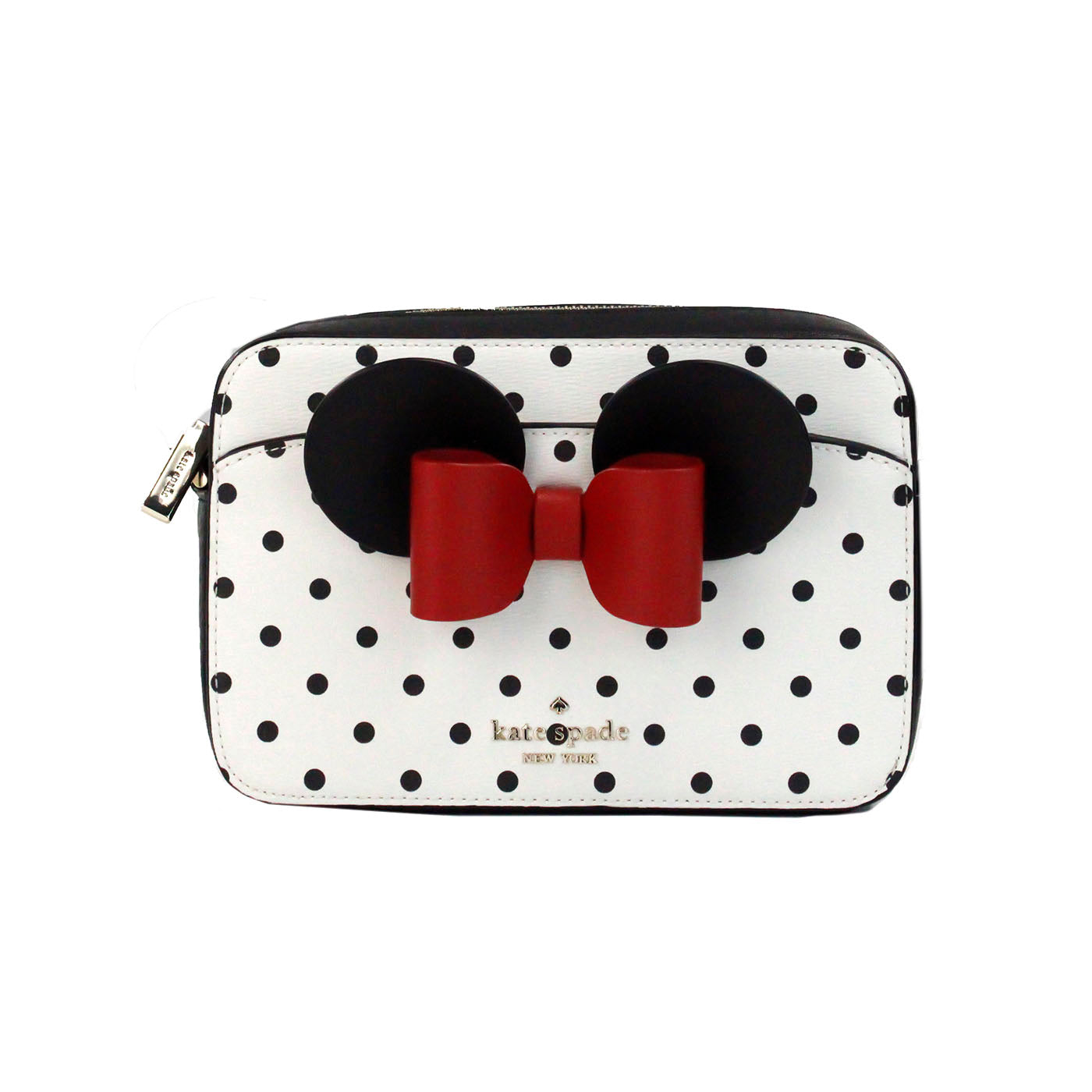 Disney Minnie Mouse Polka Dot Printed PVC Crossbody Camera Bag